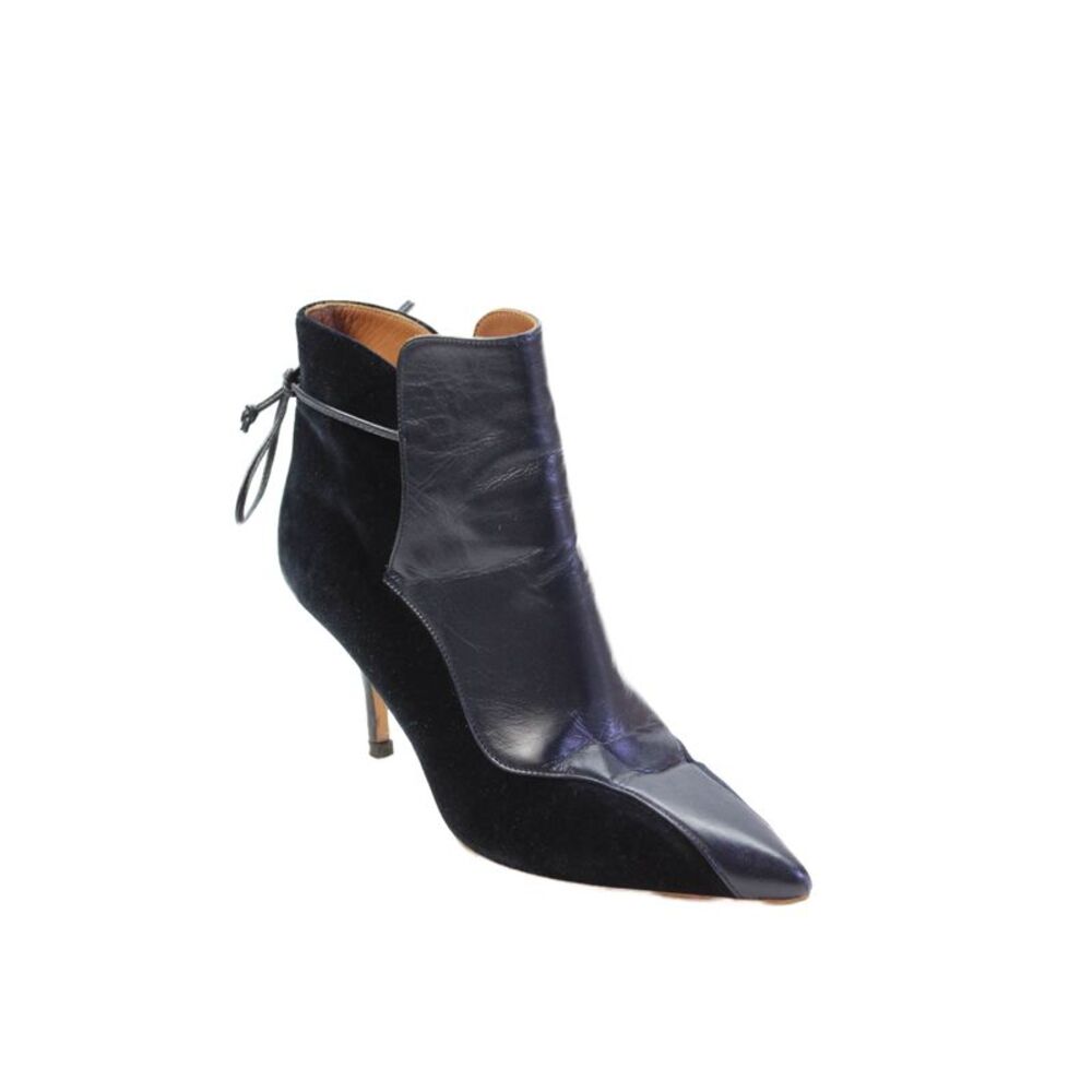 Malone Souliers Womens Leather Suede Ankle Boots Shoes Black Size 6.5